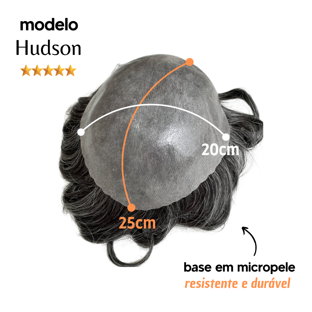 micropele #1B40 castanho escuro com 40% fios brancos