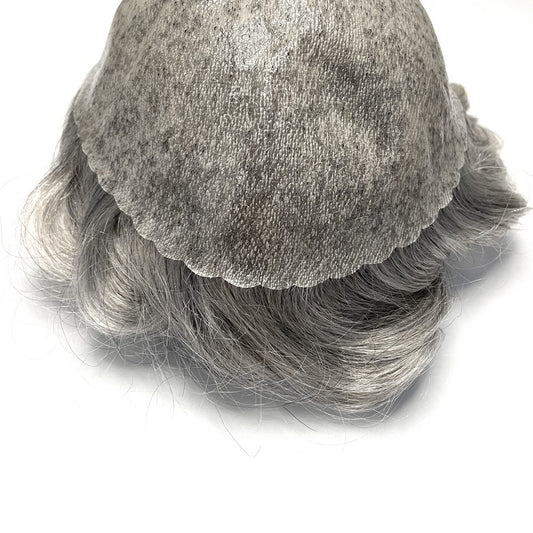 micropele #1B80 castanho escuro com 80% fios brancos